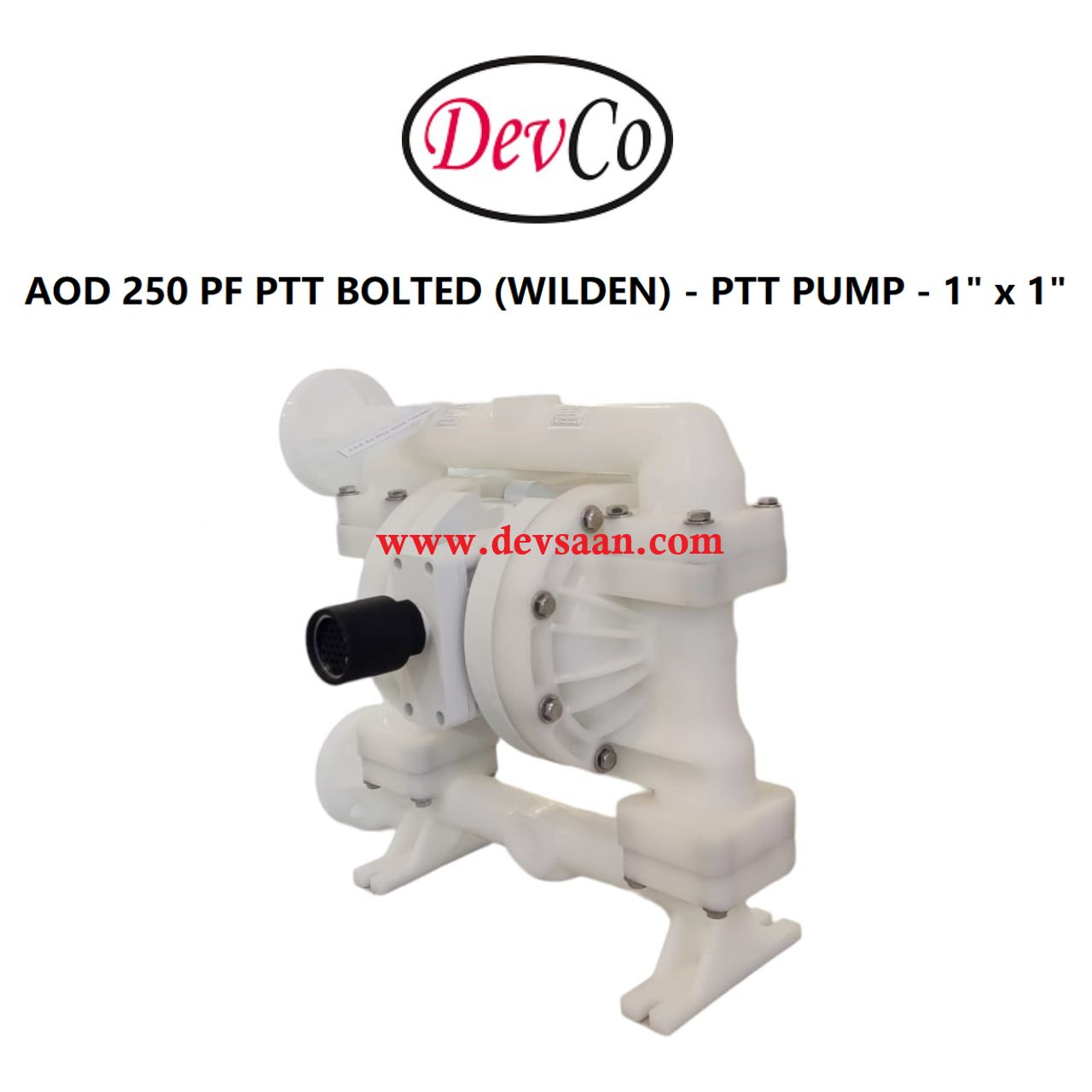 Wilden OEM Diaphragm Pump AOD 250 PF PTT Pompa Diafragma Devco 1" Flange