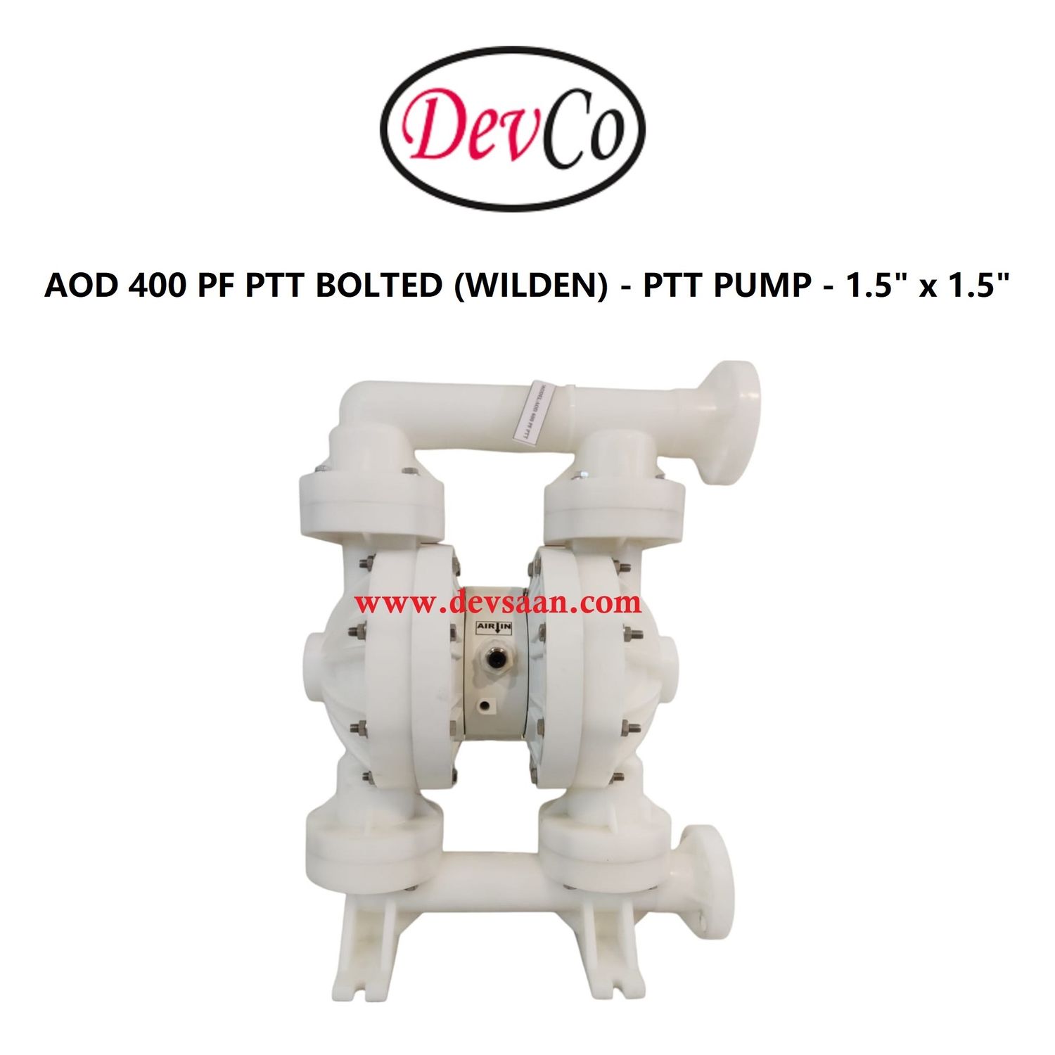 Wilden OEM Diaphragm Pump AOD 400 PF PTT Pompa Diafragma Devco 1,5" Flange