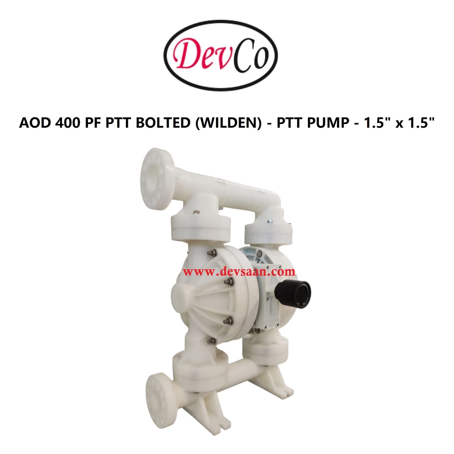 Wilden OEM Diaphragm Pump AOD 400 PF PTT Pompa Diafragma Devco 1,5" Flange