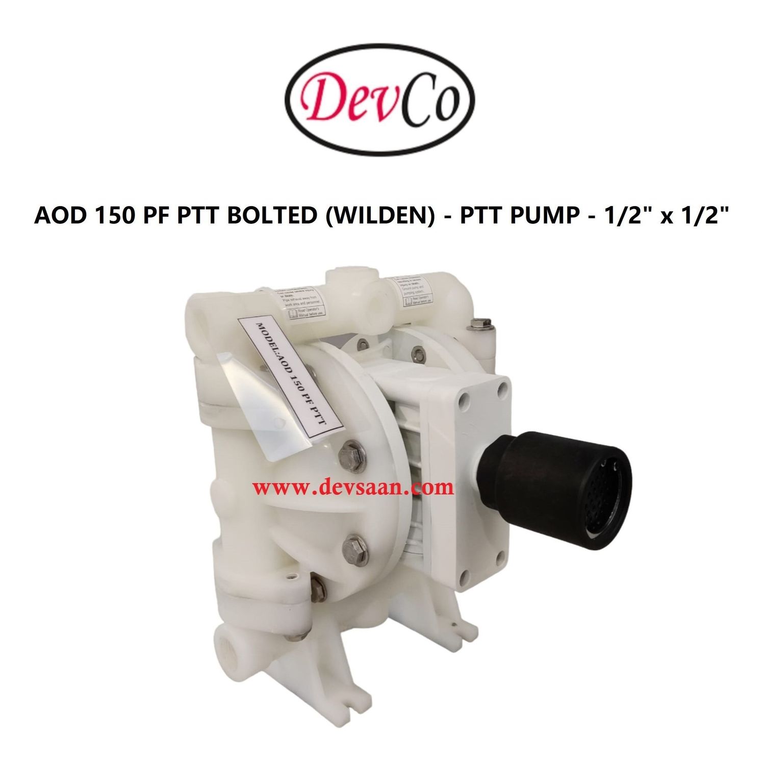 Wilden OEM Diaphragm Pump AOD 150 PF PTT Pompa Diafragma Devco 1/2"