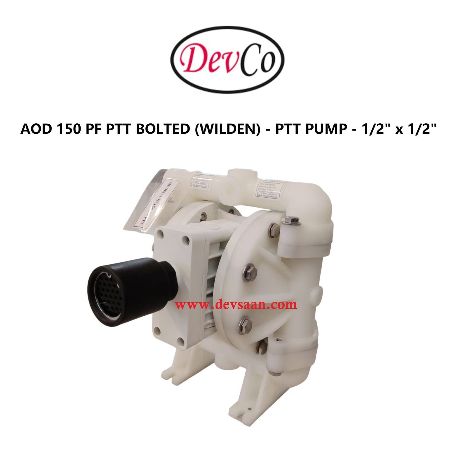 Wilden OEM Diaphragm Pump AOD 150 PF PTT Pompa Diafragma Devco 1/2"