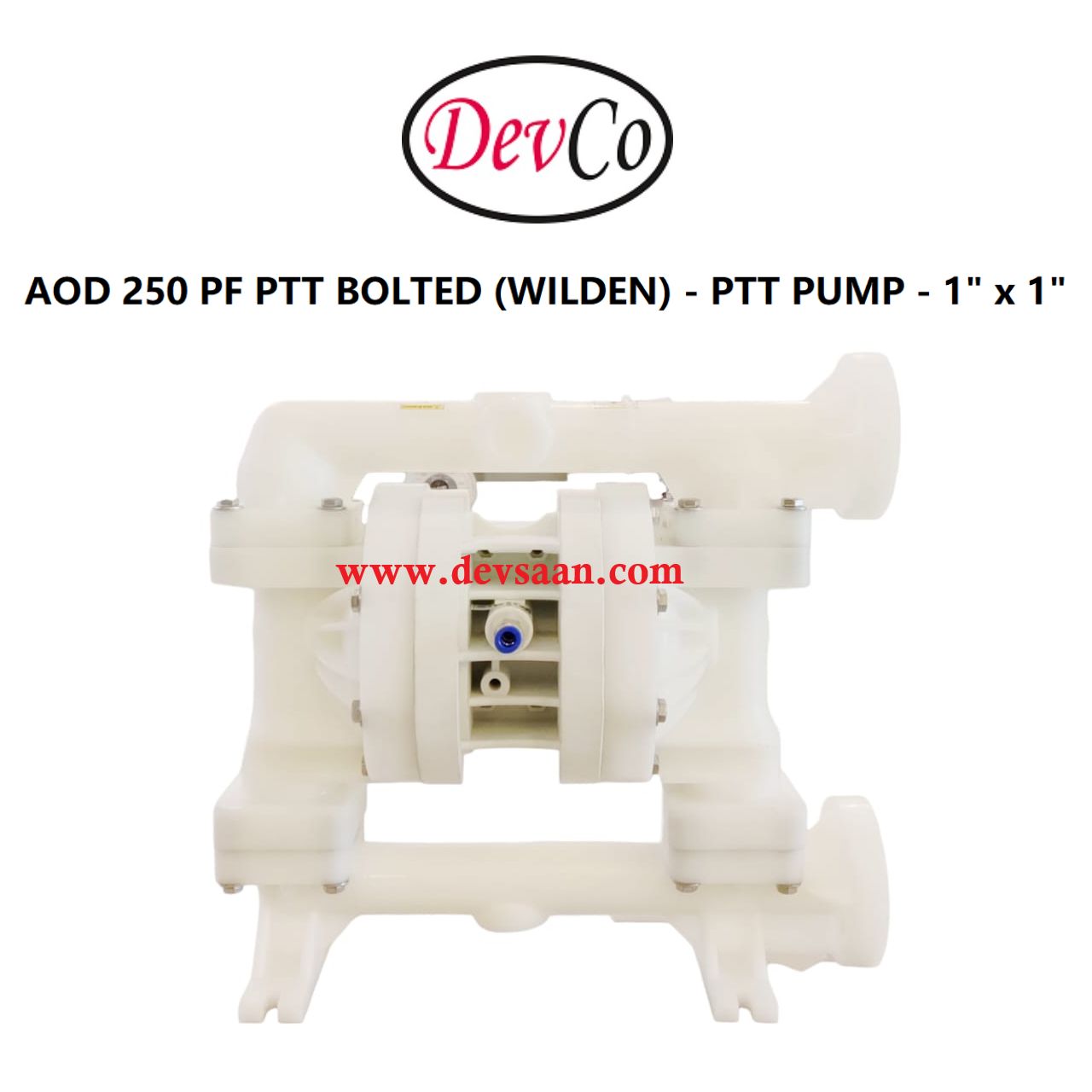 Wilden OEM Diaphragm Pump AOD 250 PF PTT Pompa Diafragma Devco 1" Flange