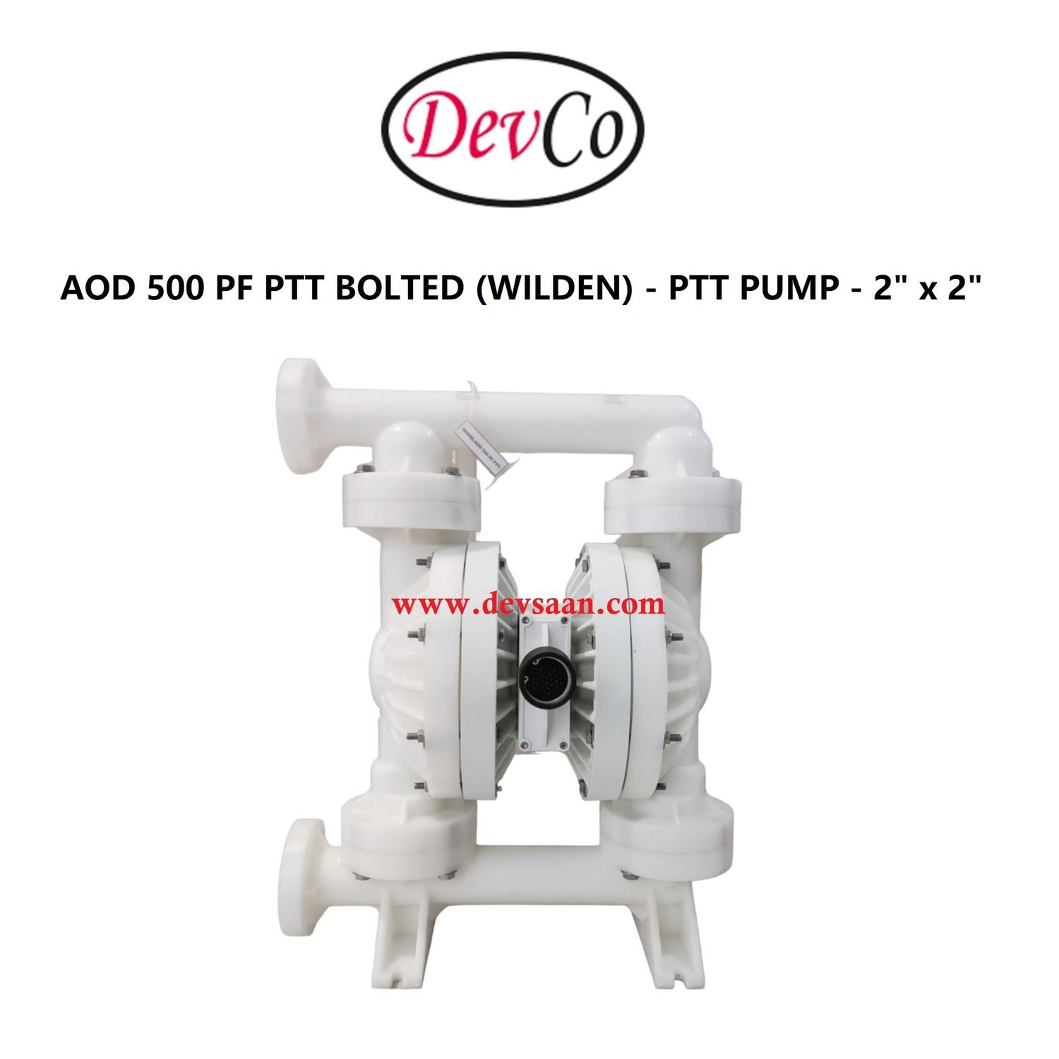 Wilden OEM Diaphragm Pump AOD 500 PF PTT Pompa Diafragma Devco 2" Flange