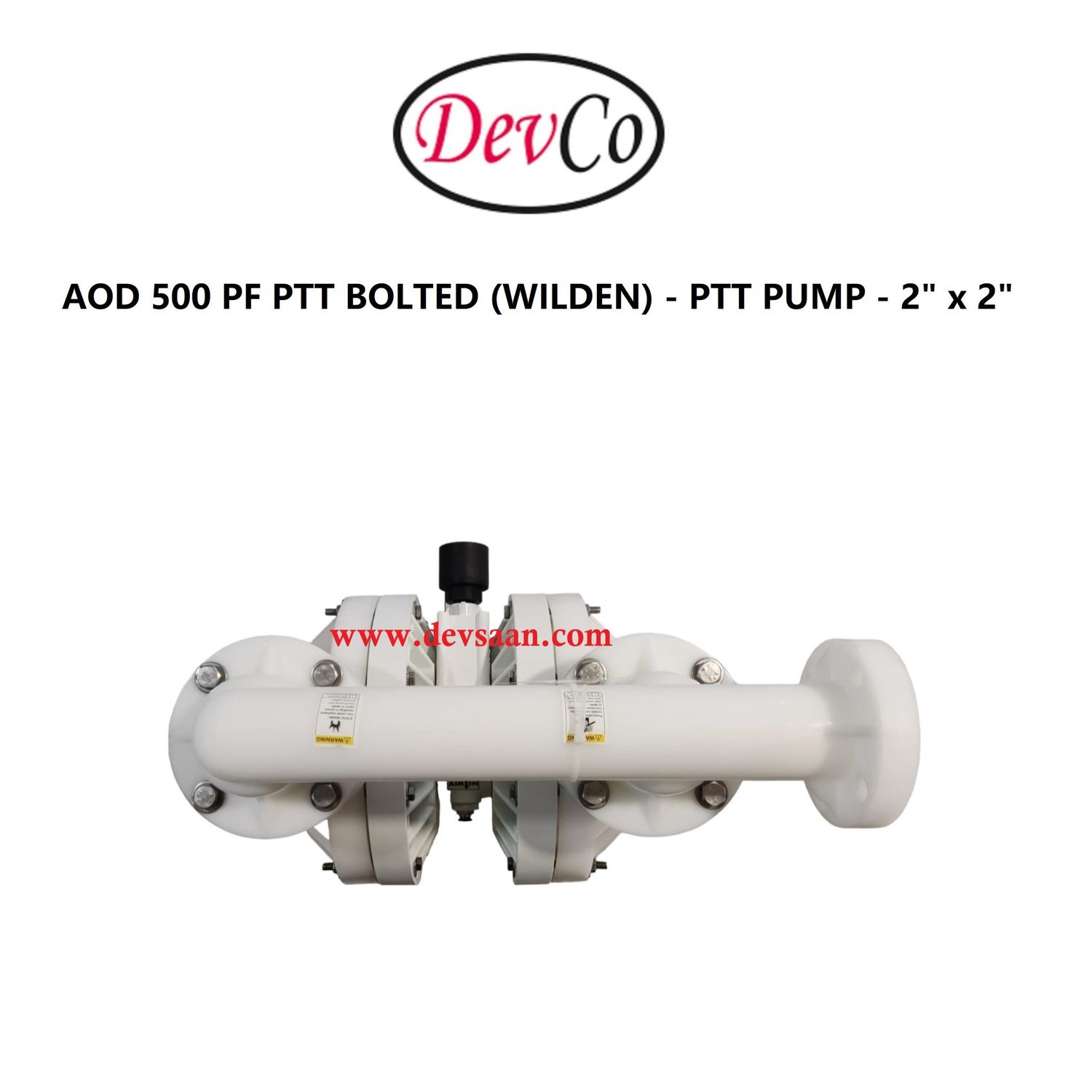 Wilden OEM Diaphragm Pump AOD 500 PF PTT Pompa Diafragma Devco 2" Flange