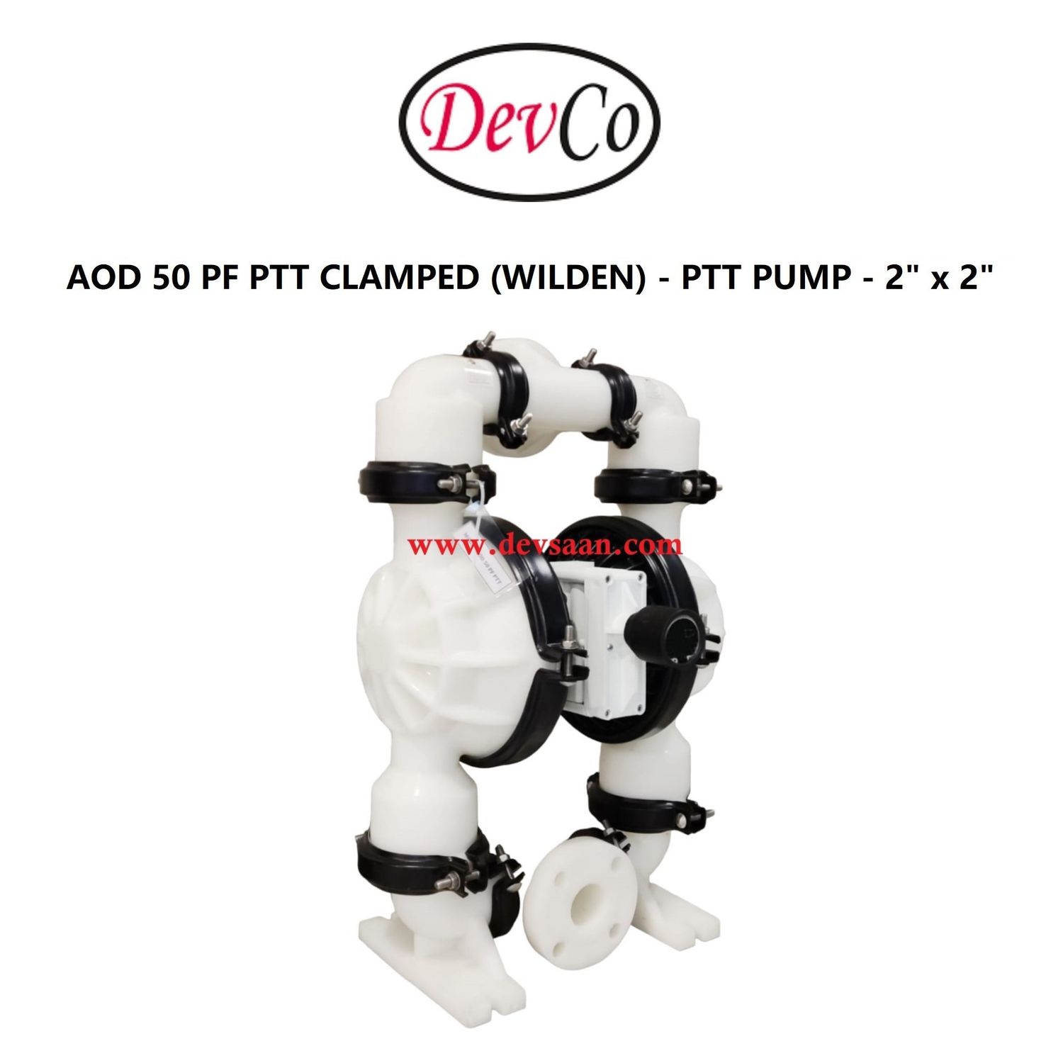 Wilden OEM Diaphragm Pump AOD 50 PF PTT Pompa Diafragma Devco 2" Flange