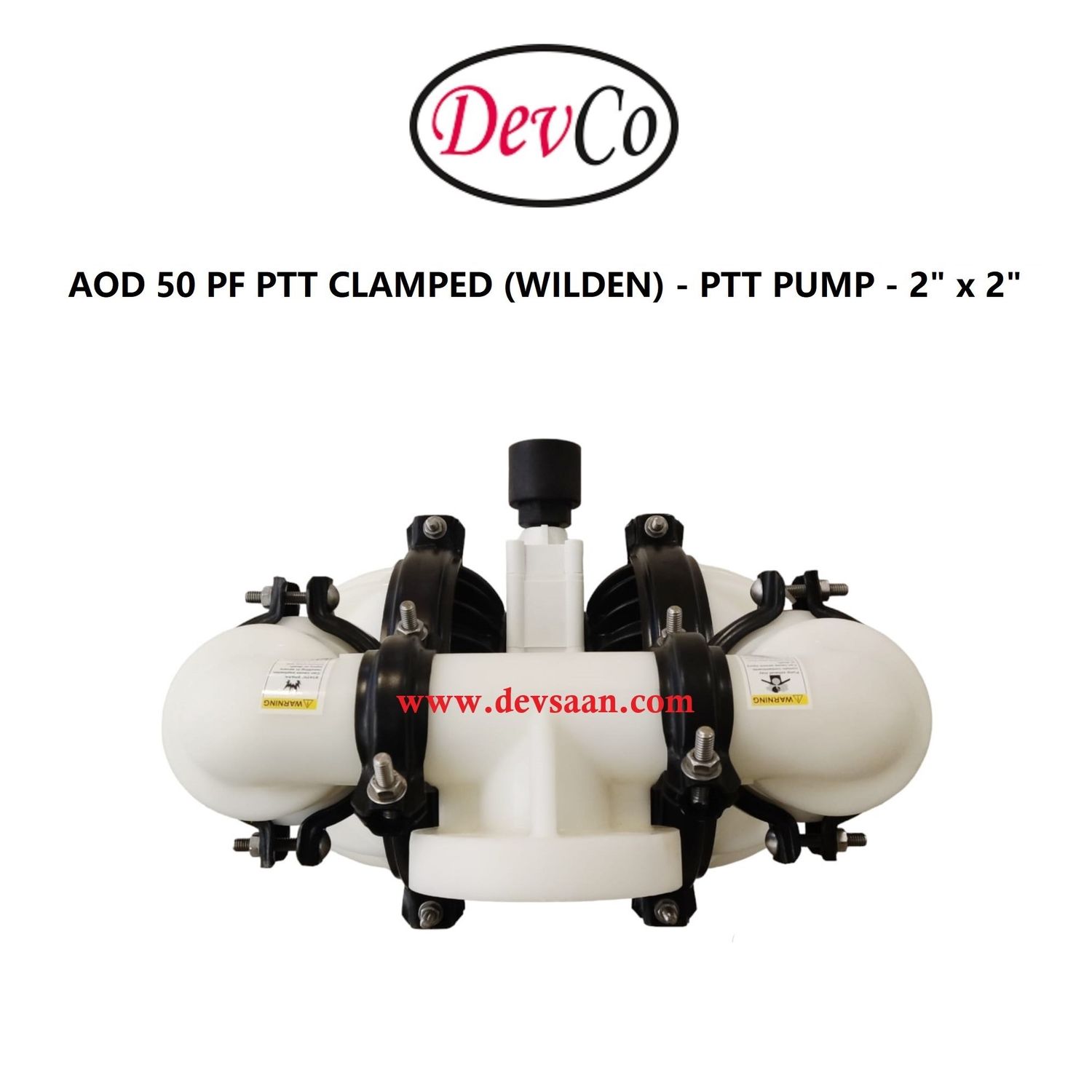 Wilden OEM Diaphragm Pump AOD 50 PF PTT Pompa Diafragma Devco 2" Flange