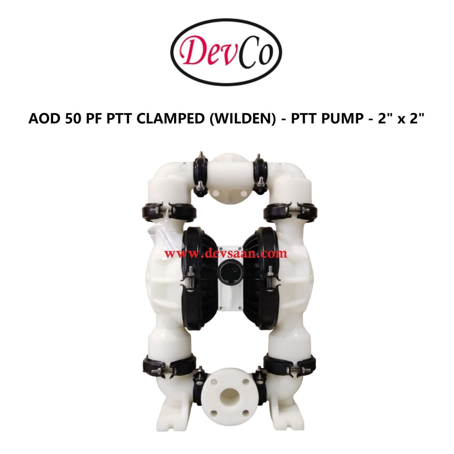 Wilden OEM Diaphragm Pump AOD 50 PF PTT Pompa Diafragma Devco 2" Flange