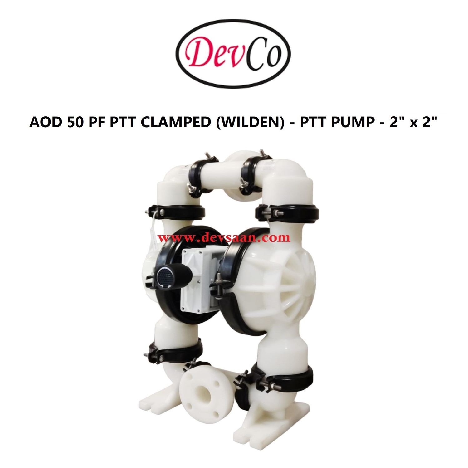 Wilden OEM Diaphragm Pump AOD 50 PF PTT Pompa Diafragma Devco 2" Flange