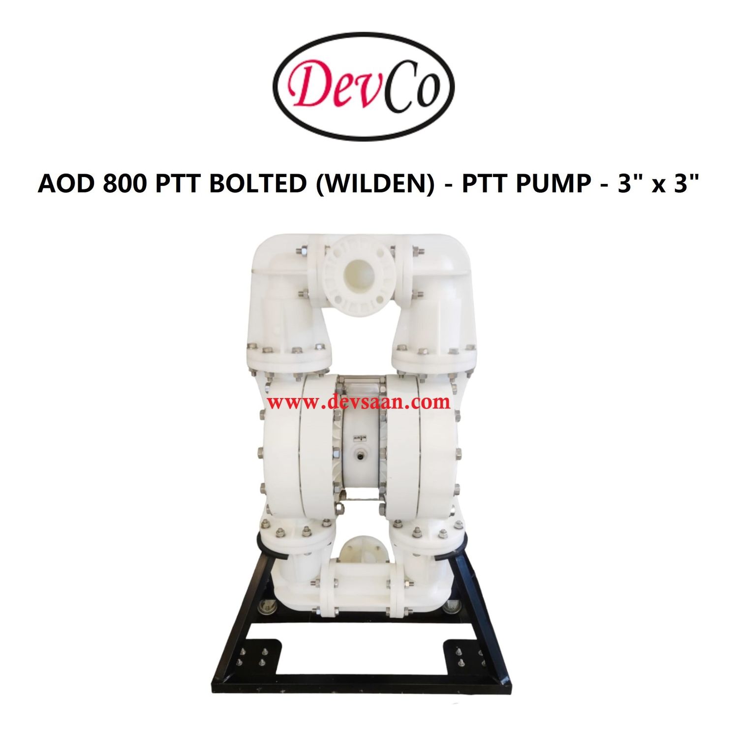 Wilden OEM Diaphragm Pump AOD 800 PF PTT Pompa Diafragma Devco 3" Flange