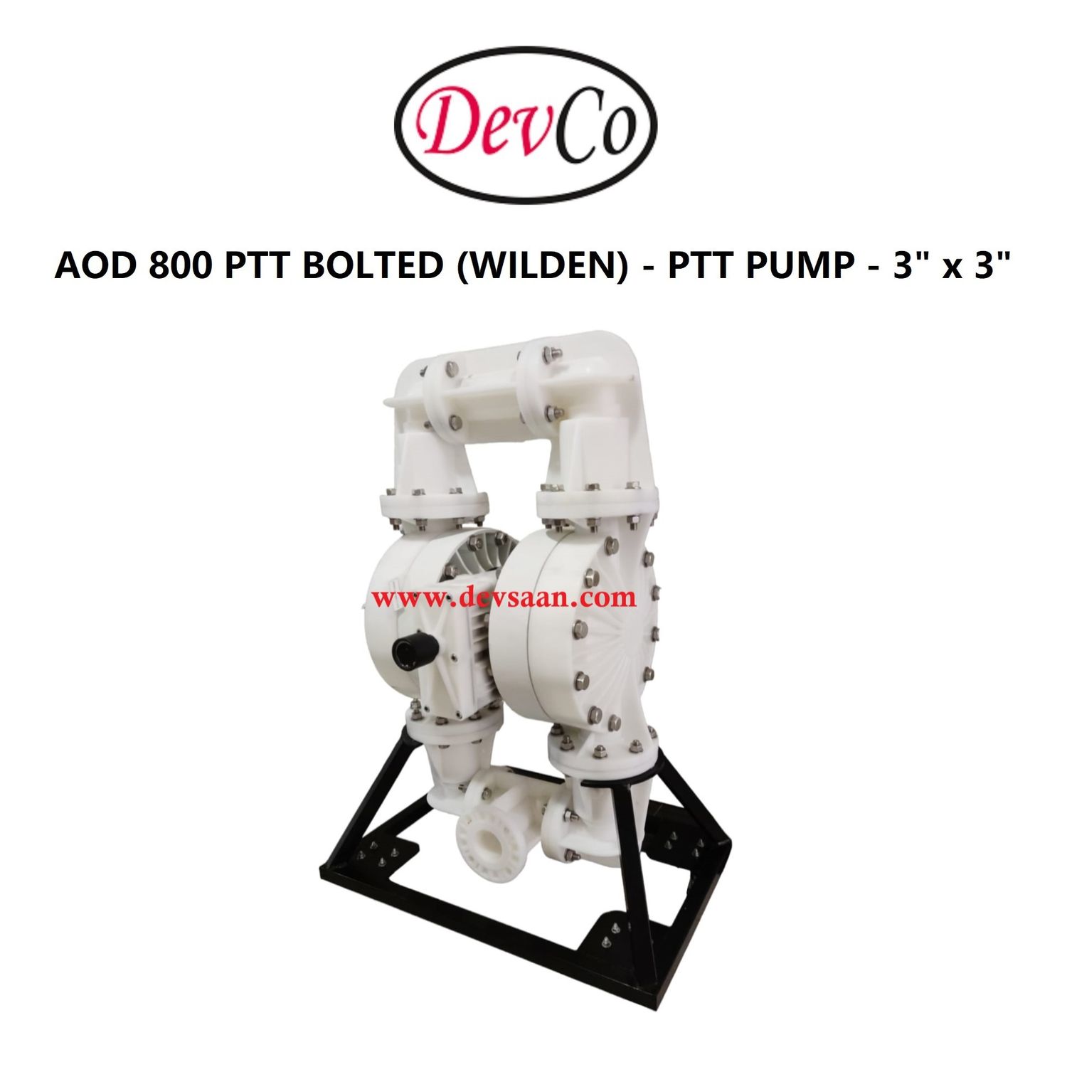 Wilden OEM Diaphragm Pump AOD 800 PF PTT Pompa Diafragma Devco 3" Flange