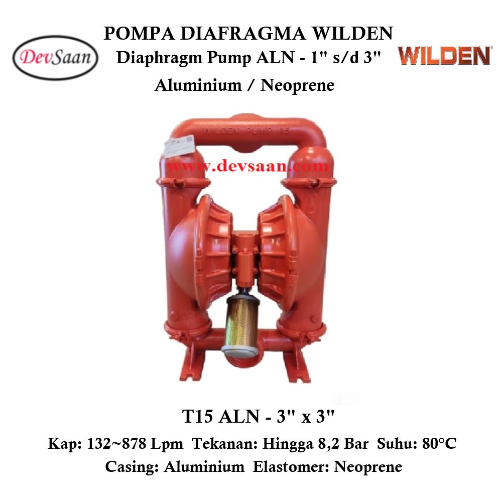 Diaphragm Pump T15 ALN Pompa Diafragma Wilden 3" Diaphragm Pump T15 ALN Pompa Diafragma Wilden 3"