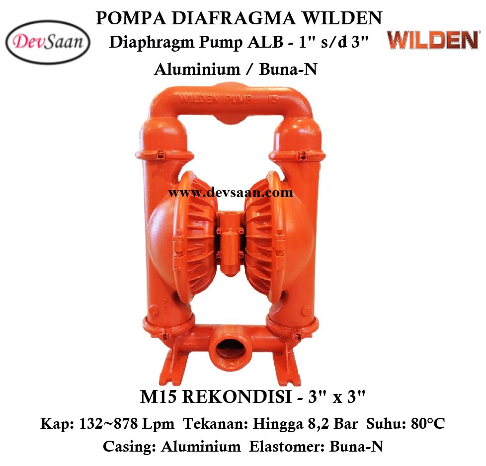 Diaphragm Pump M15 Pompa Diafragma Wilden Rekondisi 3" Diaphragm Pump M15 Pompa Diafragma Wilden Rekondisi 3"