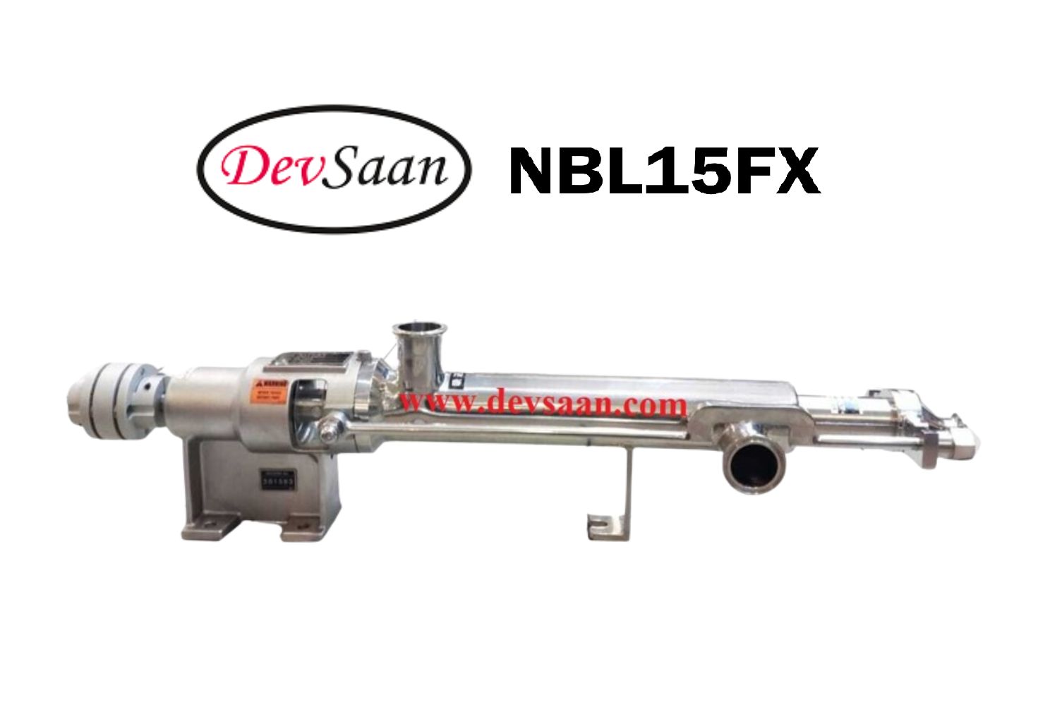 Pompa Ulir NBL15FX Sanitary Screw Pump