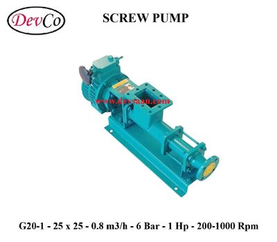 Pompa Ulir G20-1 Screw Pump - 25mm x 25mm