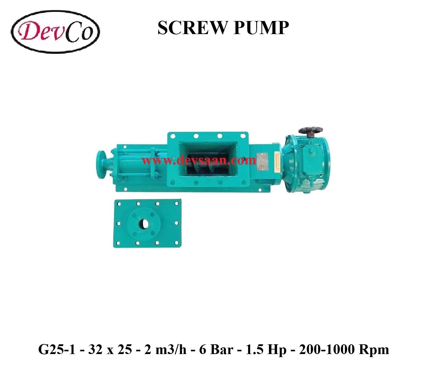 Pompa Ulir G25-1 Screw Pump - 32mm x 25mm