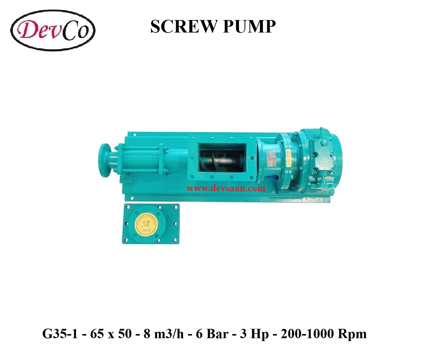 Pompa Ulir G35-1 Screw Pump - 65mm x 50mm