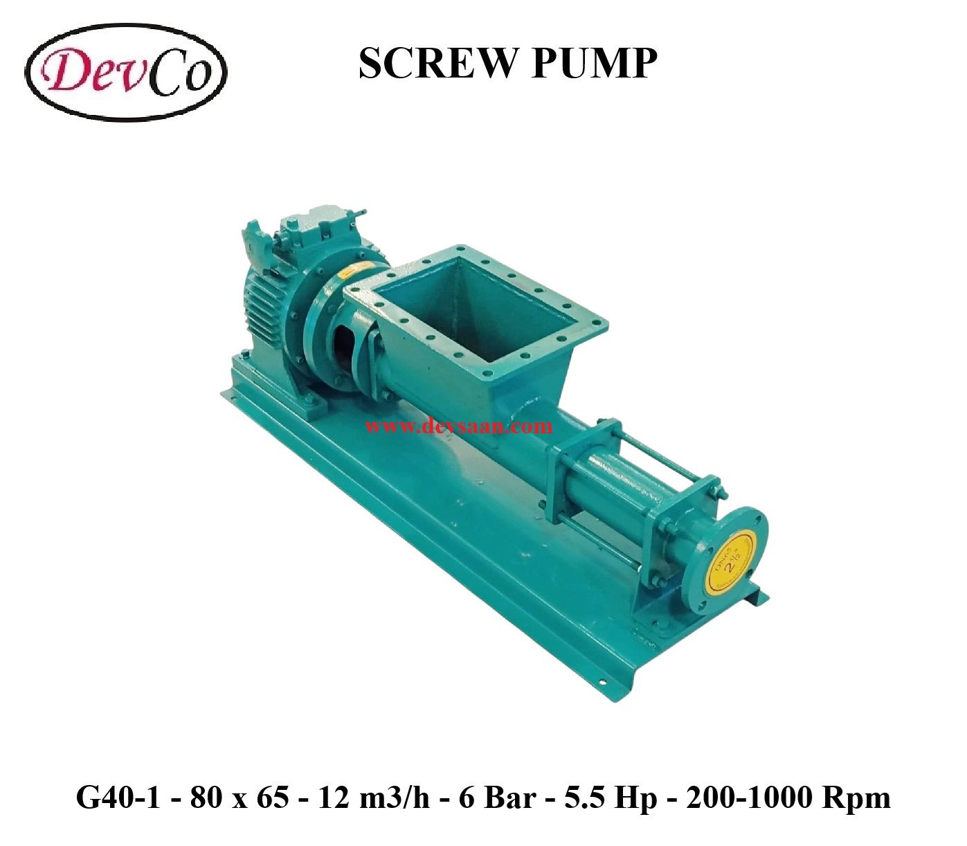 Pompa Ulir G40-1 Screw Pump - 80mm x 65mm