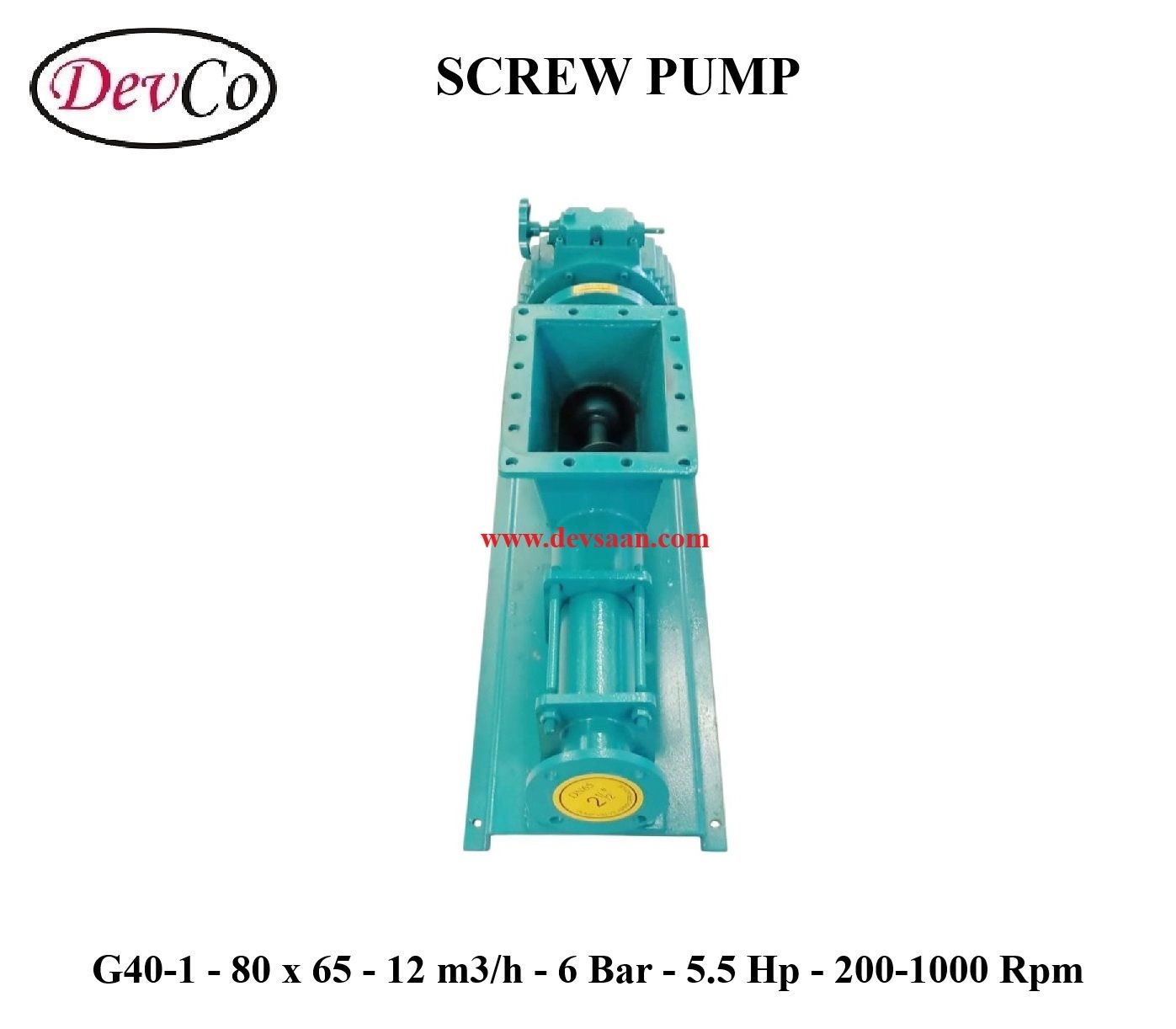 Pompa Ulir G40-1 Screw Pump - 80mm x 65mm