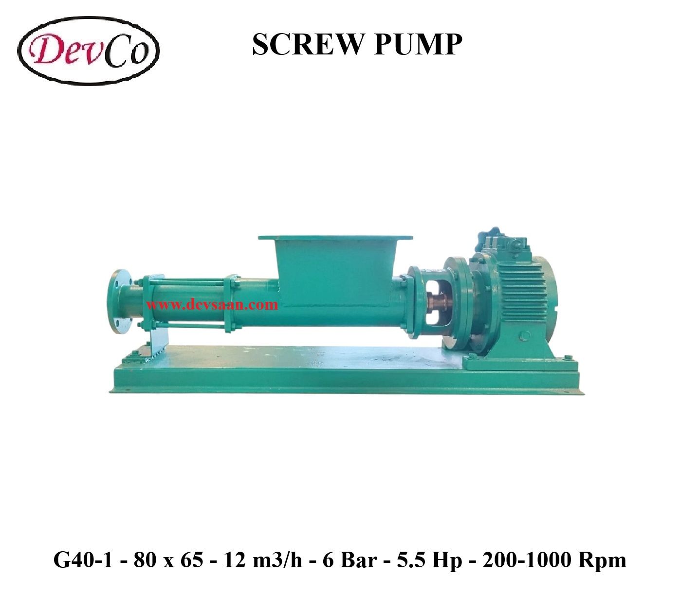 Pompa Ulir G40-1 Screw Pump - 80mm x 65mm