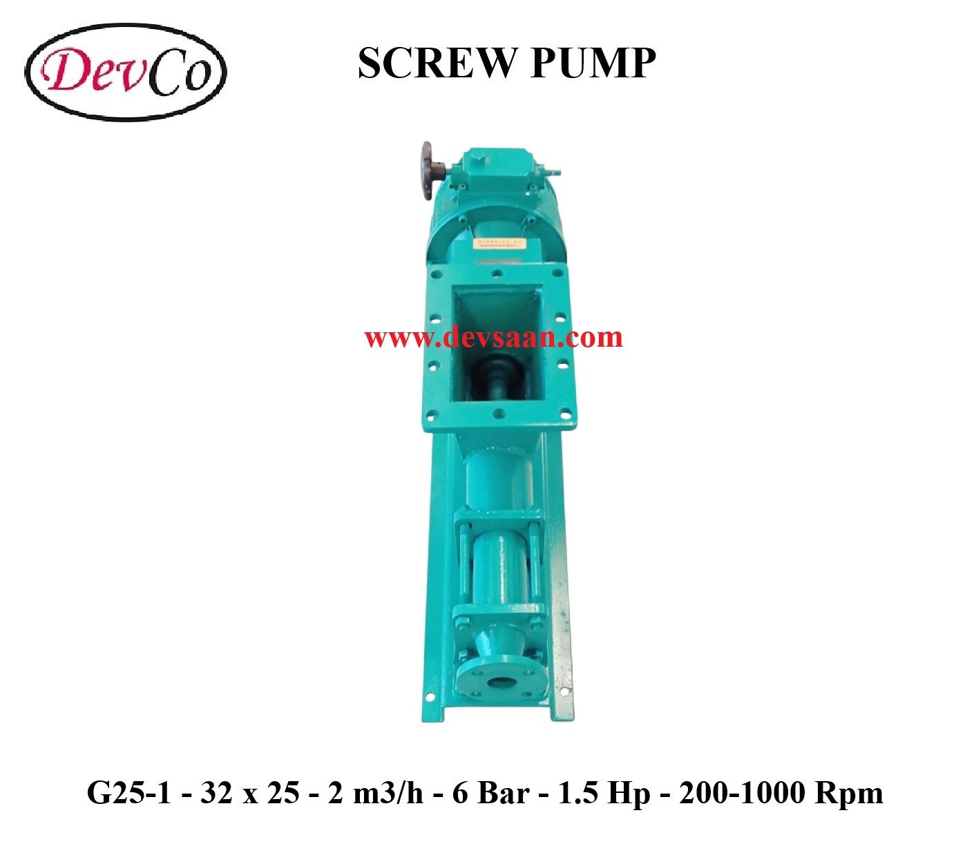 Pompa Ulir G25-1 Screw Pump - 32mm x 25mm