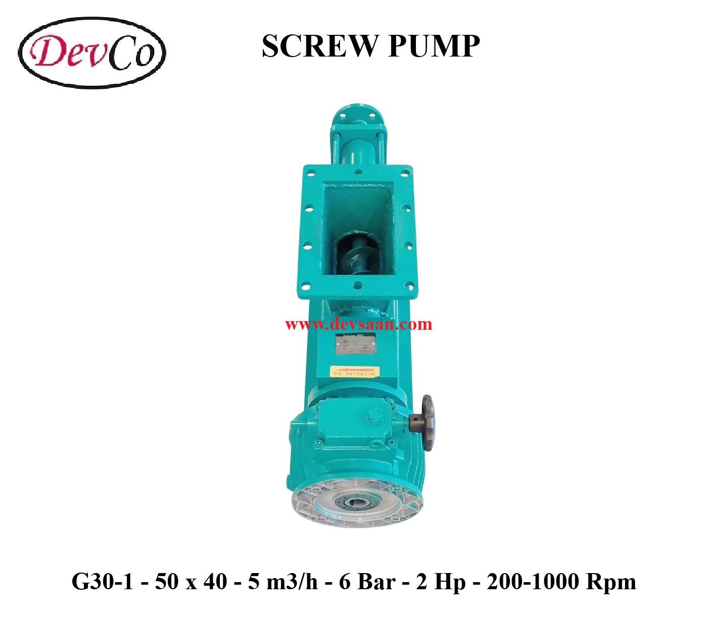 Pompa Ulir G30-1 Screw Pump - 50mm x 40mm