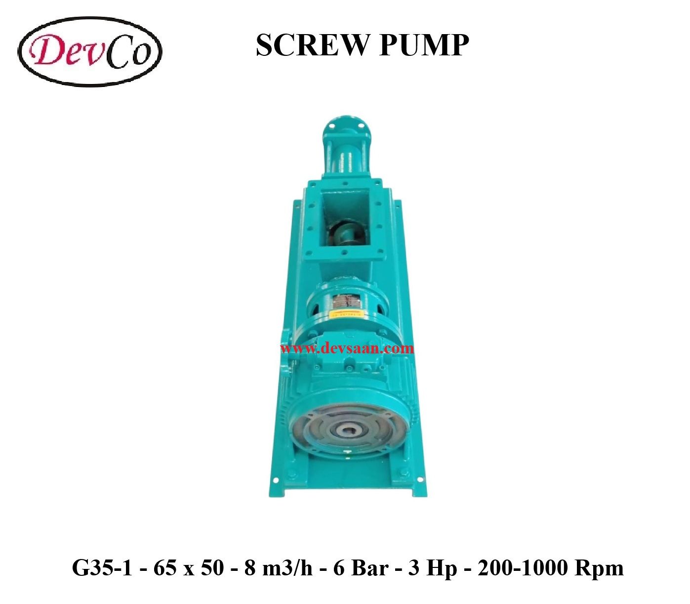 Pompa Ulir G35-1 Screw Pump - 65mm x 50mm