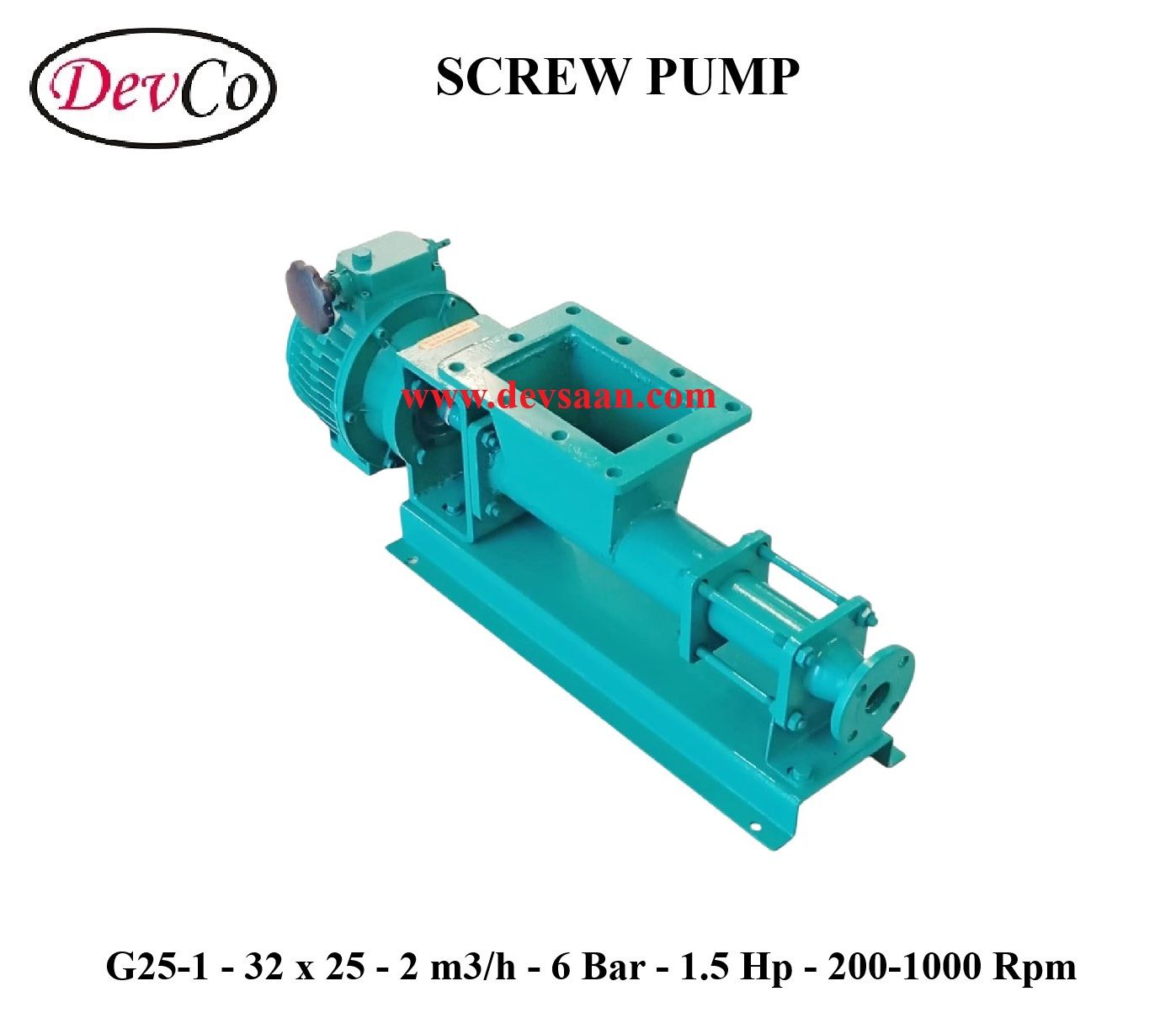 Pompa Ulir G25-1 Screw Pump - 32mm x 25mm