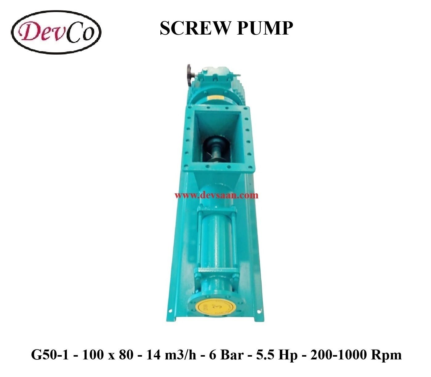 Pompa Ulir G50-1 Screw Pump - 100mm x 80mm