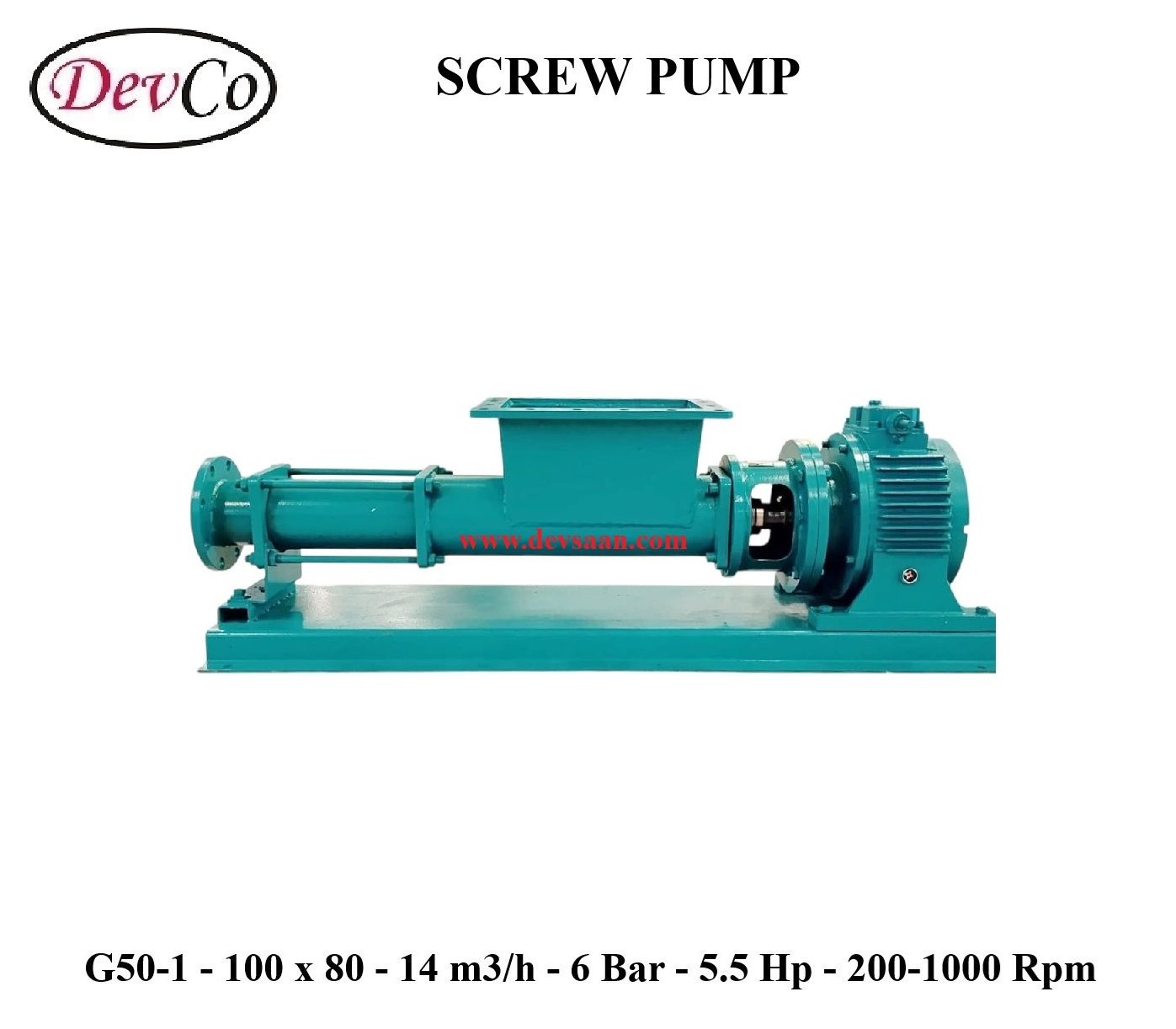 Pompa Ulir G50-1 Screw Pump - 100mm x 80mm