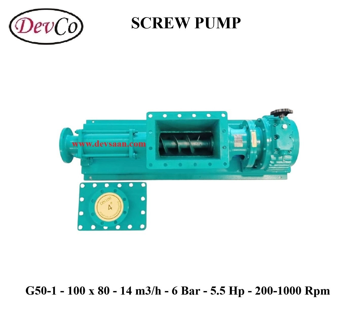 Pompa Ulir G50-1 Screw Pump - 100mm x 80mm