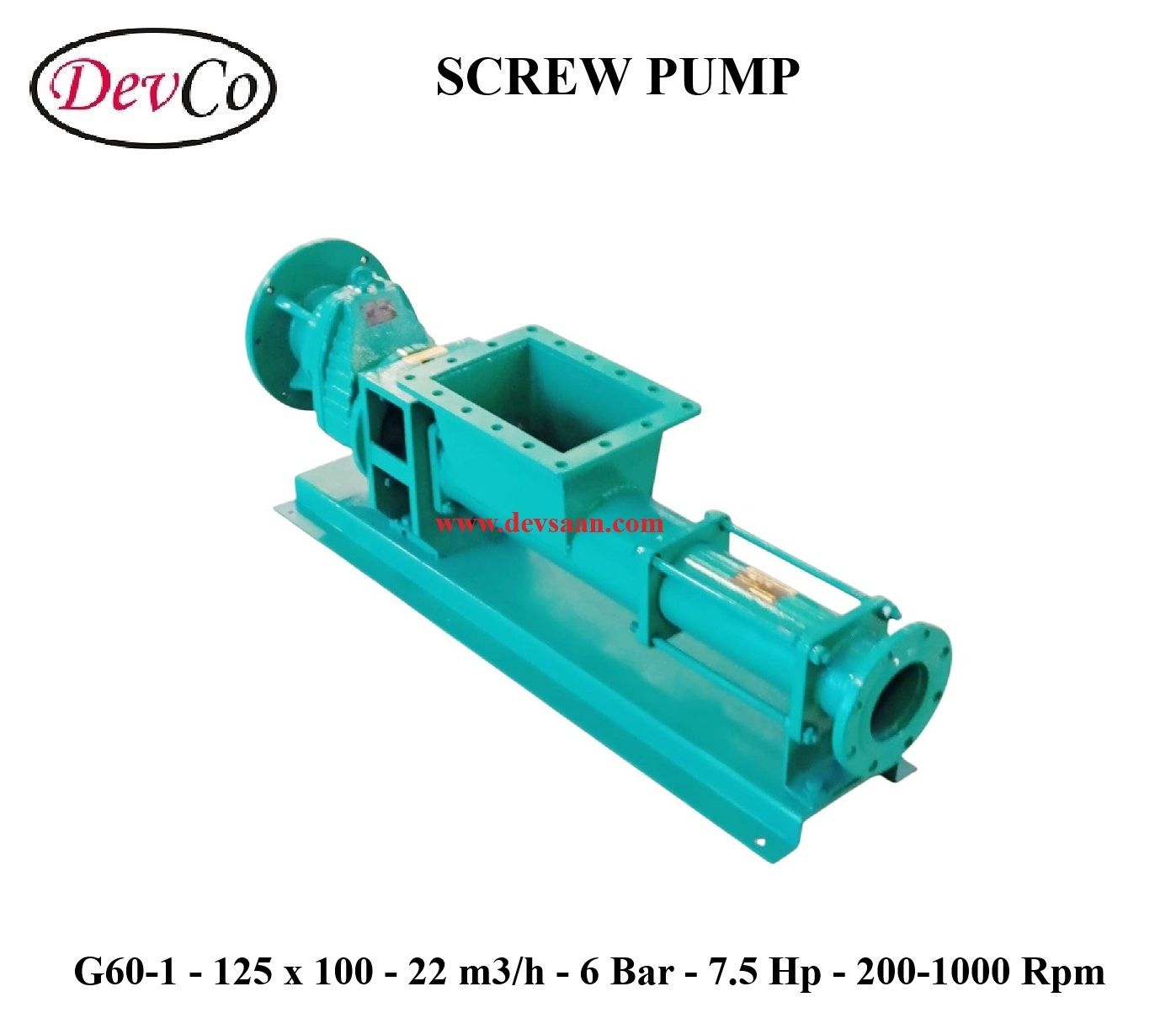 Pompa Ulir G60-1 Screw Pump - 125mm x 100mm