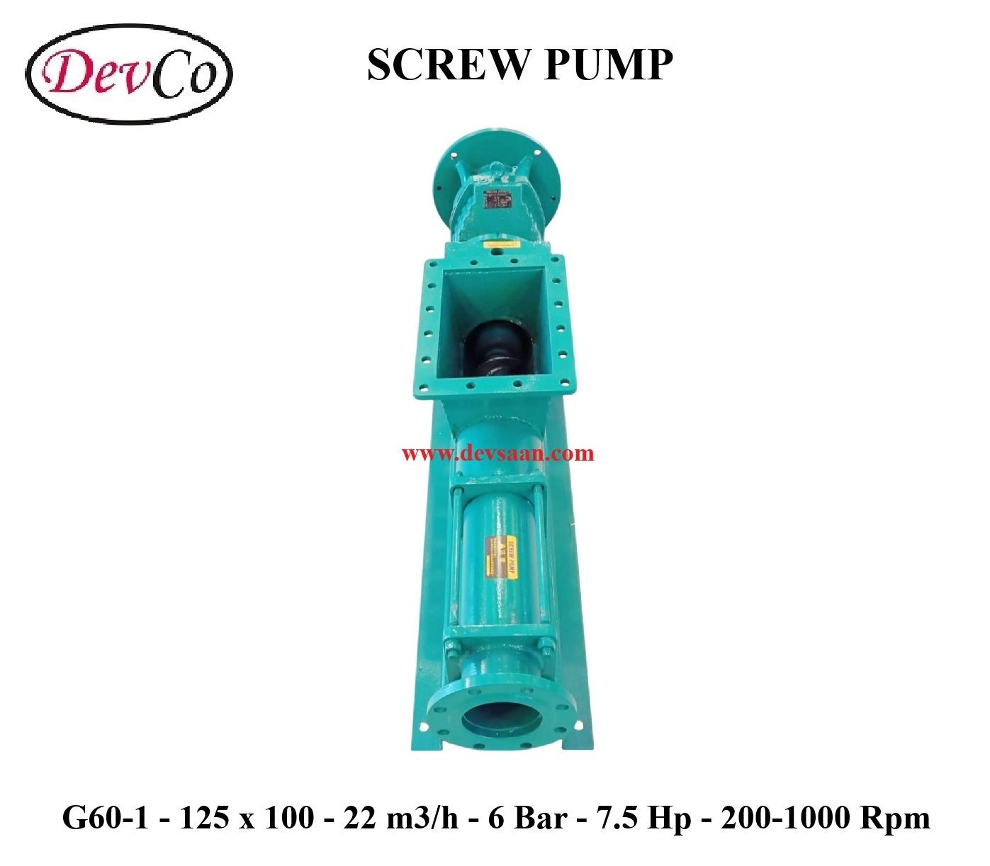 Pompa Ulir G60-1 Screw Pump - 125mm x 100mm