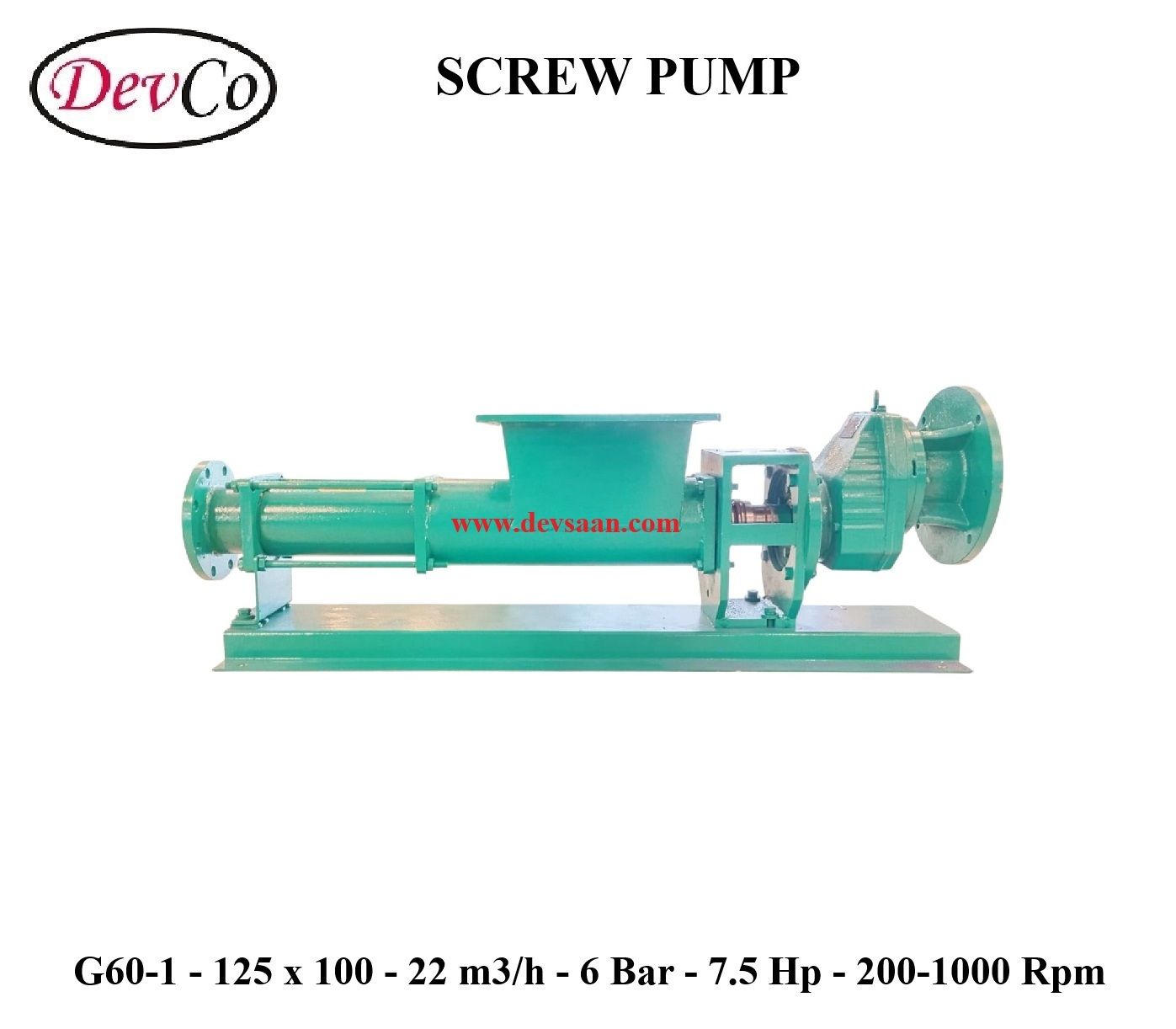 Pompa Ulir G60-1 Screw Pump - 125mm x 100mm