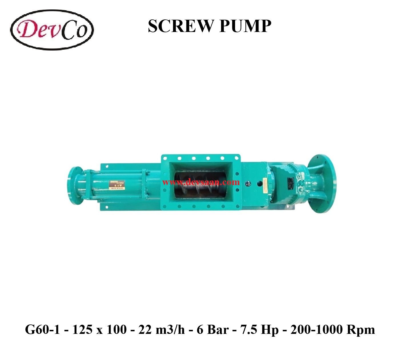 Pompa Ulir G60-1 Screw Pump - 125mm x 100mm