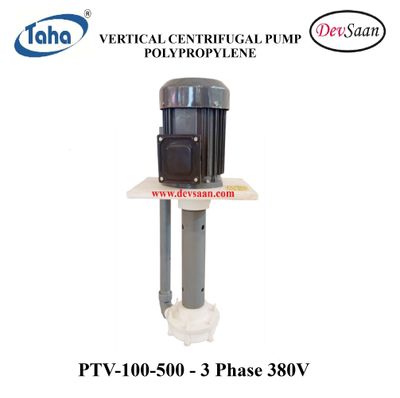 Vertical Polypropylene Centrifugal Pump PTV-100 PP - 1" x 1" - 500 mm - Pompa Sentrifugal