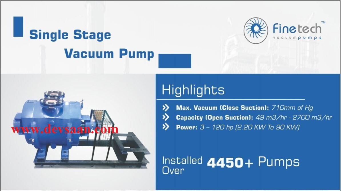 Pompa Vakum FTS-123 Single Stage Liquid Ring Vacuum Pump