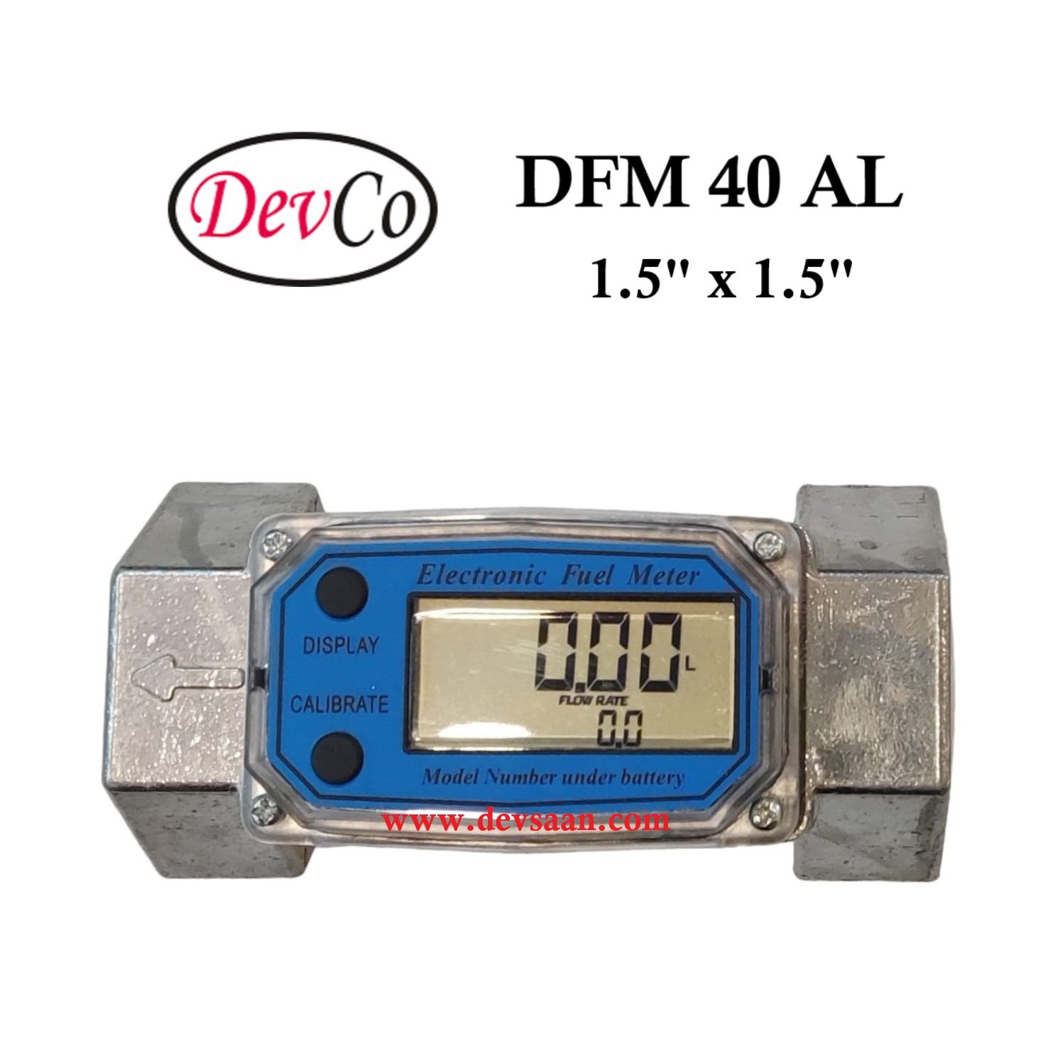 DFM 40 AL Aluminium Gear Flow Meter