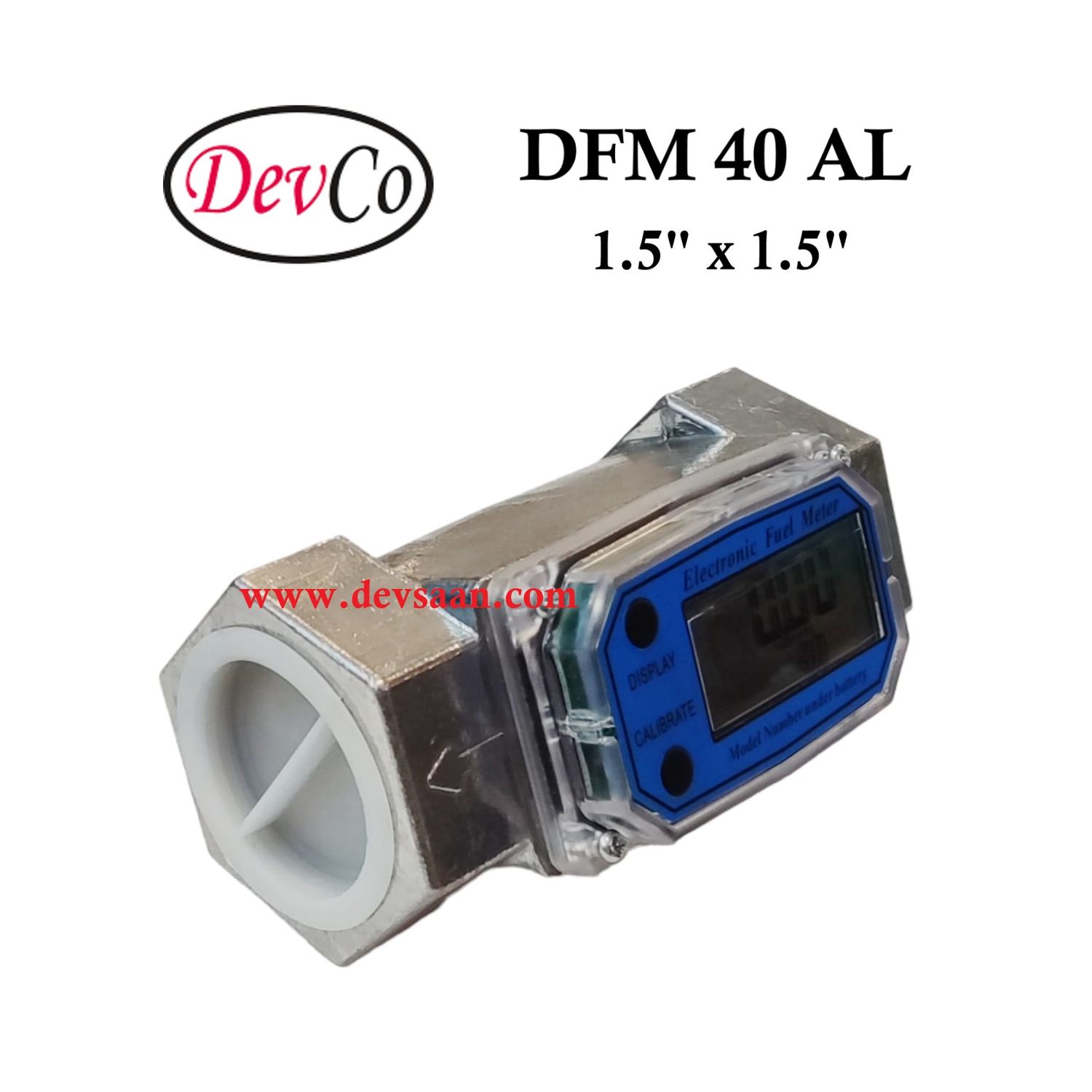 DFM 40 AL Aluminium Gear Flow Meter