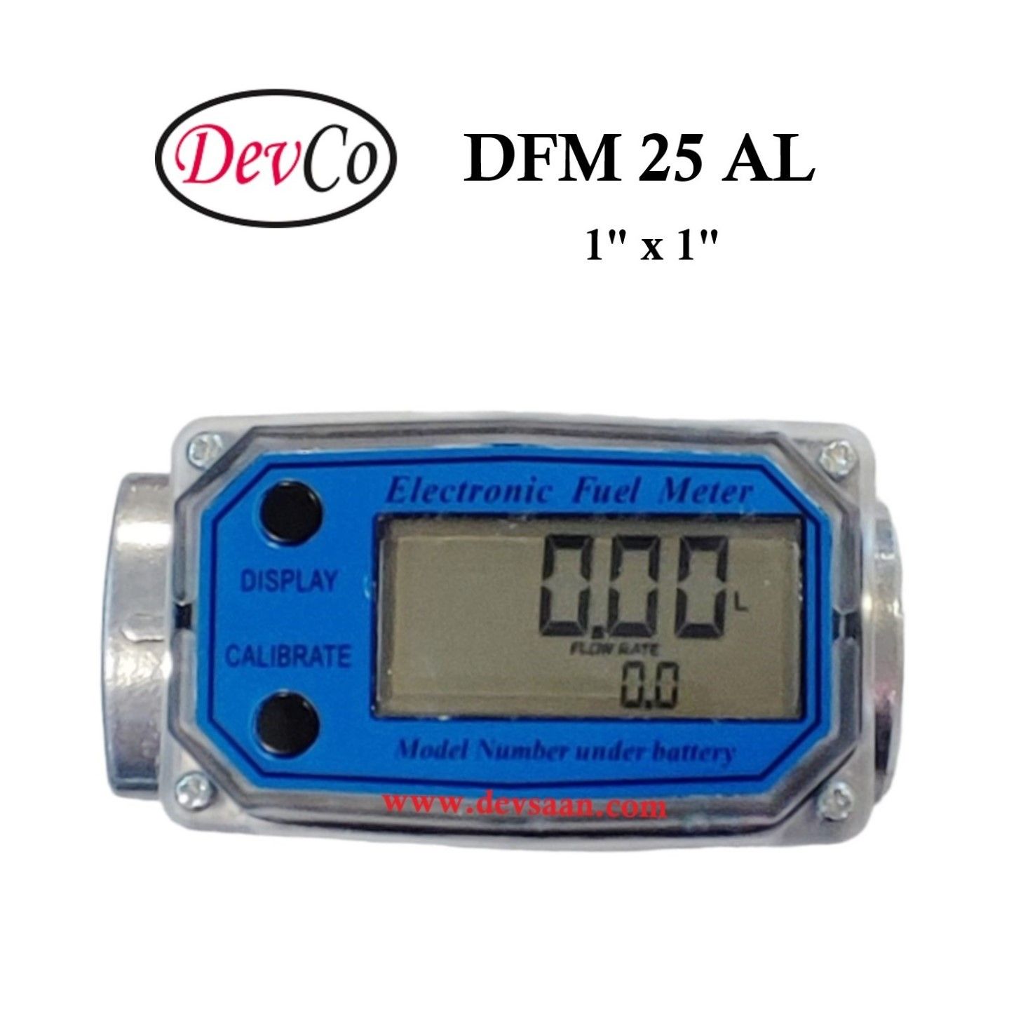 DFM 25 AL Aluminium Gear Flow Meter
