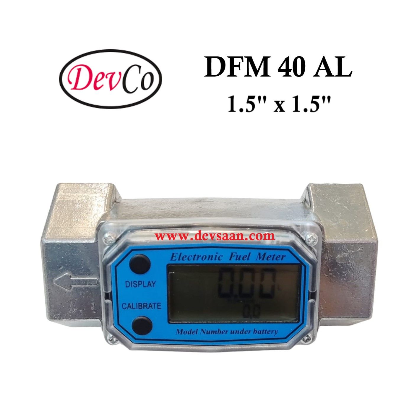 DFM 40 AL Aluminium Gear Flow Meter