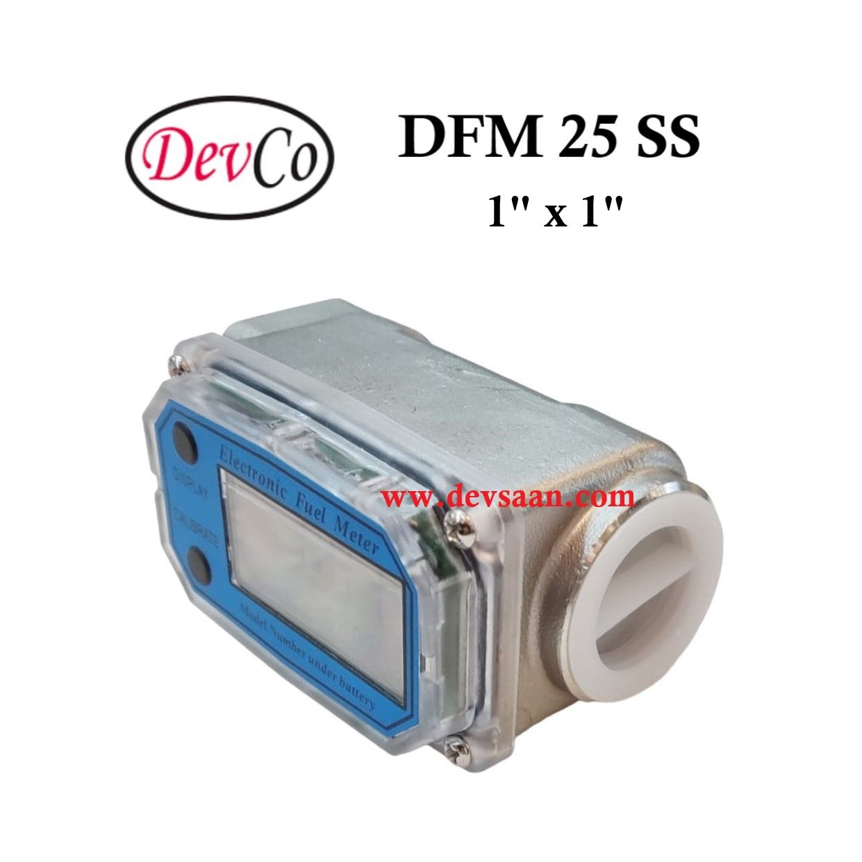 DFM 25 SS SS-304 Gear Flow Meter