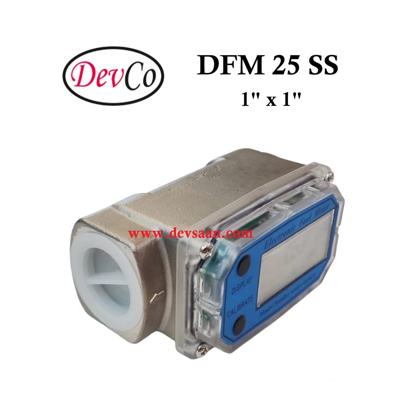 DFM 25 SS SS-304 Gear Flow Meter