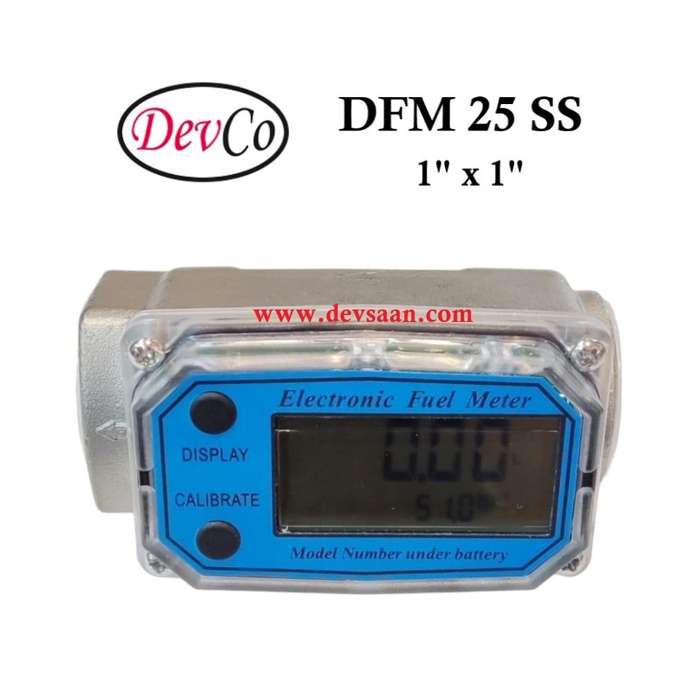 DFM 25 SS SS-304 Gear Flow Meter