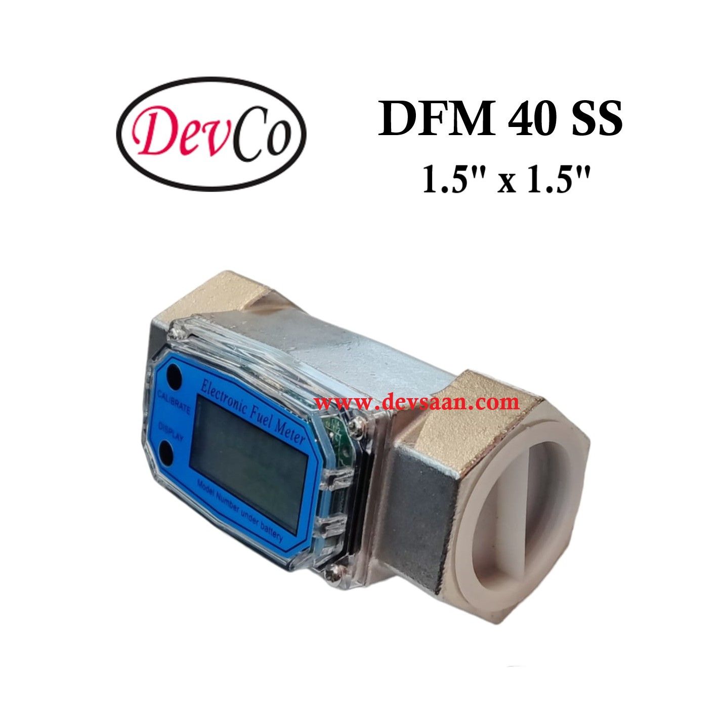 DFM 40 SS SS-304 Gear Flow Meter