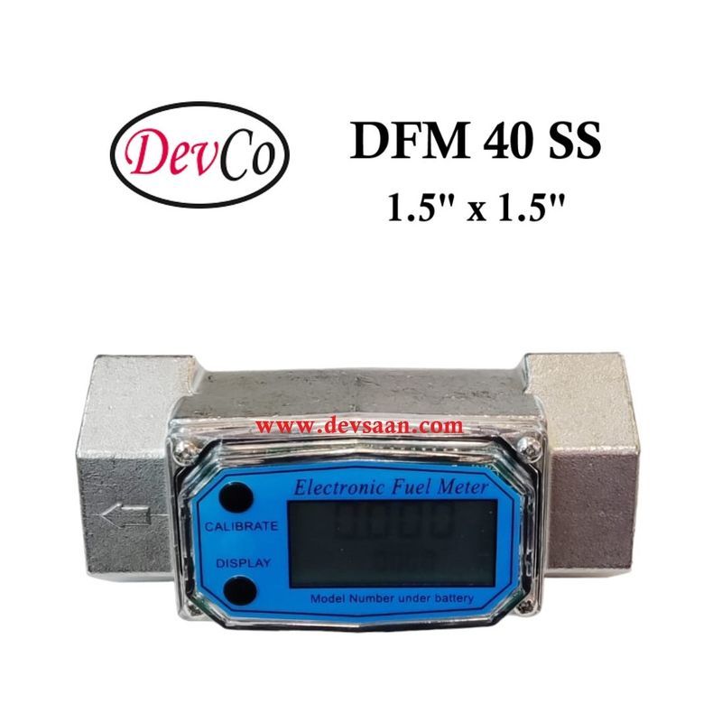 DFM 40 SS SS-304 Gear Flow Meter