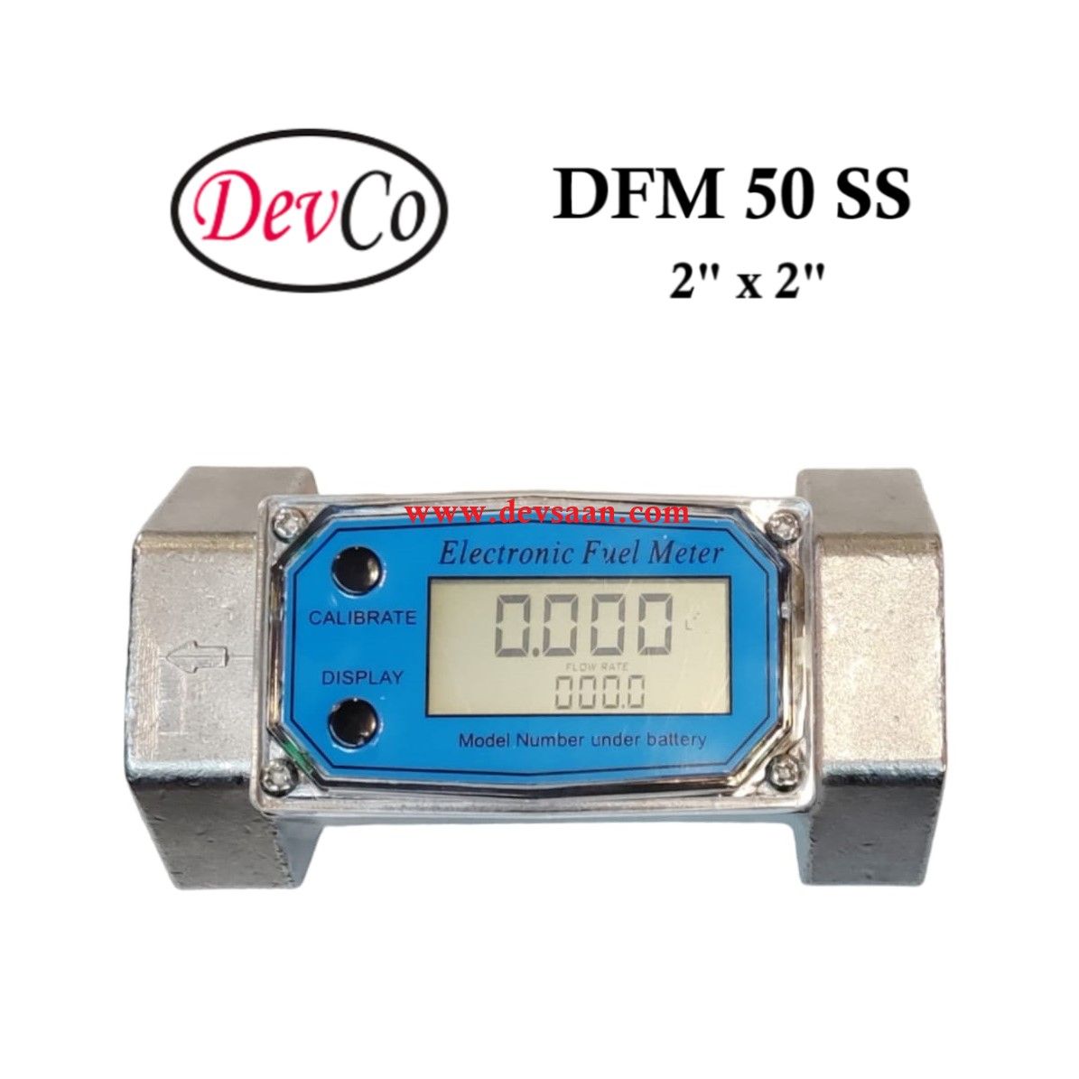 DFM 50 SS SS-304 Gear Flow Meter