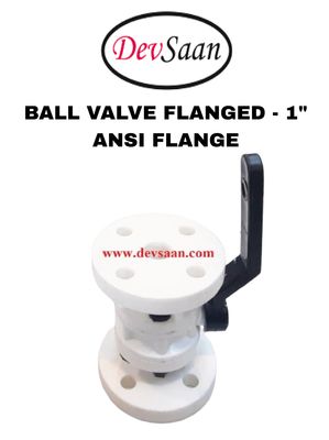Ball Valve Polypropylene 1" x 1" Flange ANSI B.16.5 Class #150