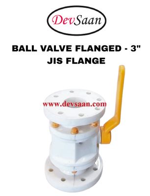 Ball Valve Polypropylene 3" x 3" Flange JIS 10K