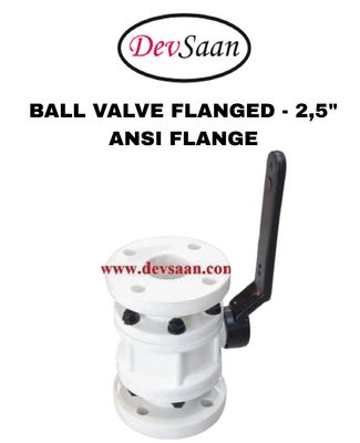 Ball Valve Polypropylene 2,5" x 2,5" Flange ANSI B.16.5 Class #150