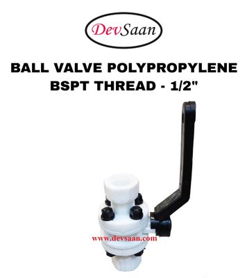 Ball Valve Polypropylene 1/2" x 1/2" BSPT Thread